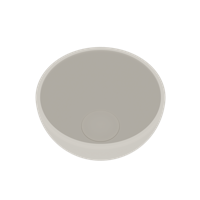 Opbouw Waskom Ideavit Solidmicro 23x11.5 cm Solid Surface Mat Wit - thumbnail