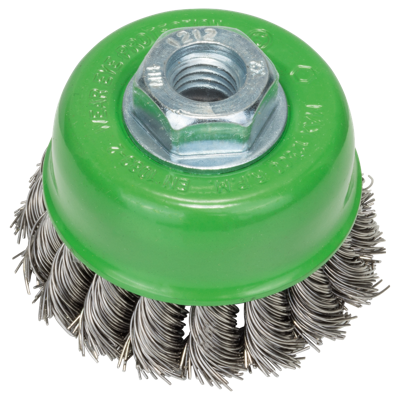 Bosch Accessories Komborstel voor haakse- en rechte schuurmachine - gevlochten draad, roestvrij, 75 mm 2609256504 1 stuk(s)