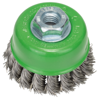 Bosch Accessories Komborstel voor haakse- en rechte schuurmachine - gevlochten draad, roestvrij, 75 mm 2609256504 1 stuk(s) - thumbnail