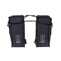 Basil mara xl dubbele fietstas - 35l - waterafstotend - reflecterend - zwart - thumbnail