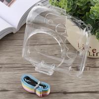 Crystal Shell beschermhoes met riem voor FUJIFILM instax mini 9 / mini 8 PLUS / mini 8 (transparant) - thumbnail