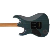 Ibanez MMN1 Transparent Aqua Blue Martin Miller Signature elektrische gitaar met koffer - thumbnail