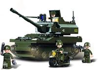 Sluban Army Battle Tank bouwstenen set (M38-B9800) - thumbnail
