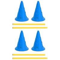 VidaXL Hindernissenset voor honden blauw en geel - thumbnail