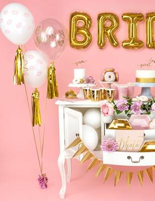 Transparante ballonnen Bride To Be roze (6st)