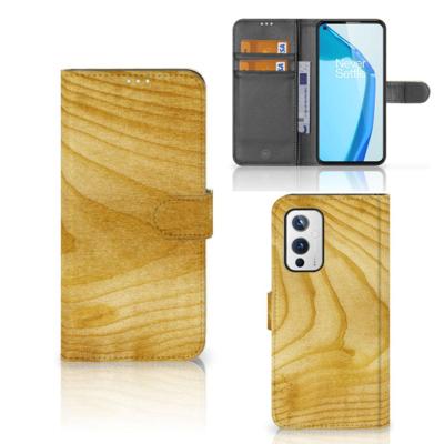OnePlus 9 | Book Style Case | Licht Hout OnePlus 9 | Book Style Case | Licht Hout