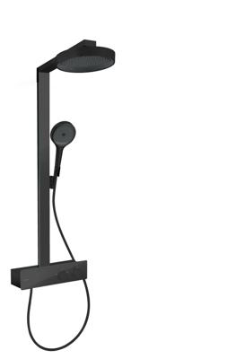 Hansgrohe Rainfinity showerpipe 250 1jet EcoSmart met ShowerTablet 350, mat zwart Hansgrohe Rainfinity showerpipe 250 1jet EcoSmart met ShowerTablet 350, mat zwart