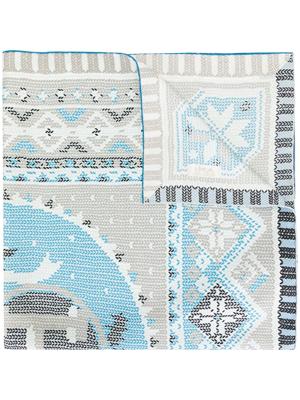 Hermès pre-owned silk Cheval de Courses scarf - Blue