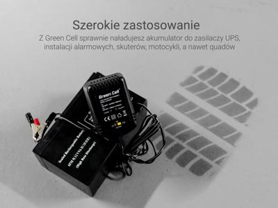 Green Cell ACAGM05 Acculader 2/6/12 V Zwart