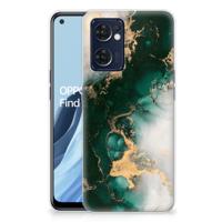TPU Siliconen Hoesje voor OPPO Reno 7 5G | Find X5 Lite Marmer Groen - thumbnail