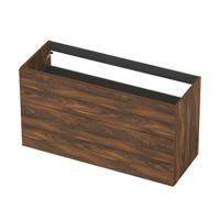 INK - Onderkast 2L A-sym Decor Tbv Grepen - 1200x450x650 Mm - Noten - thumbnail