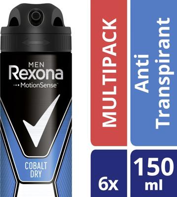 Rexona Rexona Men Deospray Cobalt 150 ml - 6 x Voordeelpak