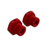 Arrma - Aluminium Wheel Nut 17mm Red 2PCS (AR310904) - thumbnail