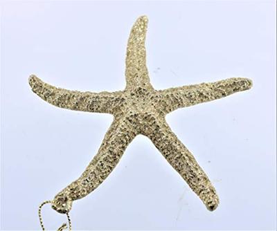 5 inch Acrylic Gold Glitter Starfish Orn 12,7x1,27x12,7 cm kerstornament Kurt S. Adler - Kurt s adler