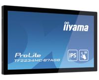 Iiyama ProLite TF2234MC-B7AGB LED-monitor 55.9 cm (22 inch) Energielabel F (A - G) 1920 x 1080 Pixel Full HD 8 ms DisplayPort, VGA, HDMI, USB IPS LED - thumbnail