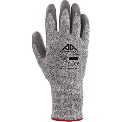 Handschoen ActiveGear snijbestendig grijs 9/L | 12 stuks