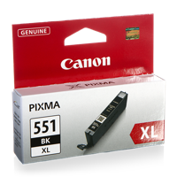 Canon inktcartridge CLI-551BK-XL, 950 pagina's, OEM 6443B001, zwart - thumbnail