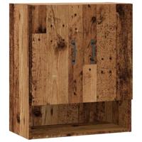 Wandkast 60x31x70 cm bewerkt hout oud houtkleurig - thumbnail