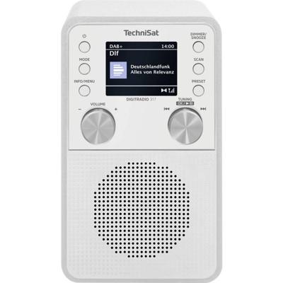 TechniSat DIGITRADIO 317 Radio DAB+, FM FM, DAB+, Bluetooth, AUX Wekfunctie Wit