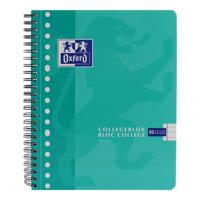 Collegeblok Oxford School A5+ lijn 17-gaats 160 pagina&apos;s 80gr assorti | 5 stuks - thumbnail