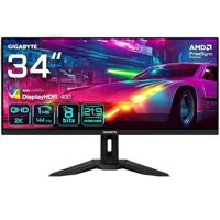 Gigabyte M34WQ LED-monitor Energielabel G (A - G) 86.4 cm (34 inch) 3440 x 1440 Pixel 16:9 1 ms USB-A 3.2 Gen 1, HDMI, DisplayPort, USB-C IPS LED - thumbnail