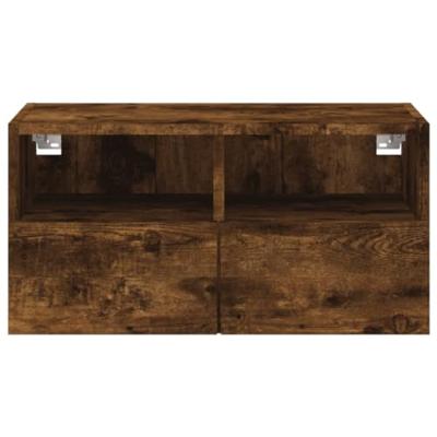 Tv-wandmeubel 60x30x30 cm bewerkt hout gerookt eikenkleurig