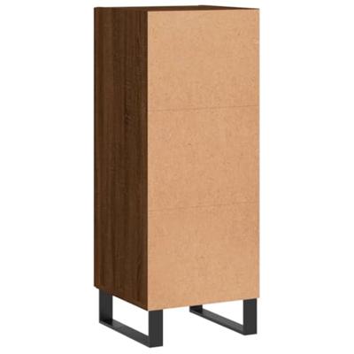 Dressoir 34,5x34x90 cm bewerkt hout bruineikenkleurig - thumbnail