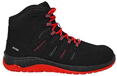 Elten werkschoenen - MADDOX - ESD S3 - zwart-rood - maat 42 - hoog