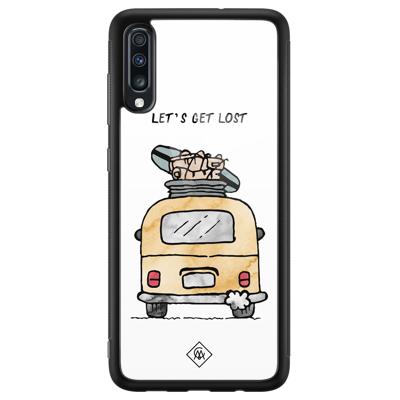 Samsung Galaxy A50 glazen hardcase - Let's get lost Samsung Galaxy A50 glazen hardcase - Let's get lost