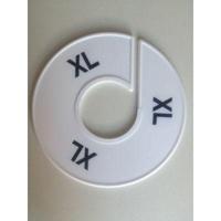 Maatring 11 cm wit/zwart XL - thumbnail