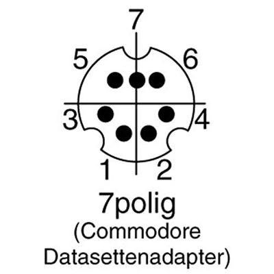 BKL Electronic 0204005 Miniatuur-DIN-connector Stekker, recht Aantal polen: 7 Zwart 1 stuk(s)