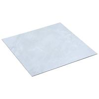 vidaXL Vloerplanken zelfklevend 5,11 m² PVC wit marmerpatroon - thumbnail