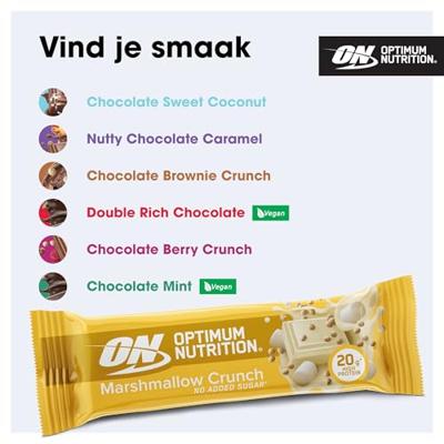 Marshmallow Crunch Protein Bar | Optimum Nutrition | 650 X G ℮ -