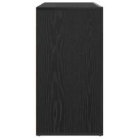 Dressoir met lade Zwart eiken 120 x 36 x 69 cm Bewerkt hout - thumbnail