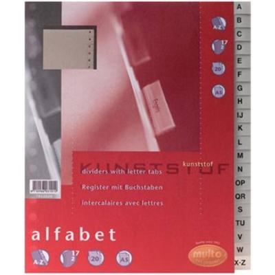Tabbladen multo a5 17r pp a z grijs