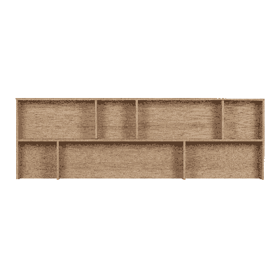 WOOOD Opzetkast 'New Gravure' t.b.v. Dressoir 'New Gravure' Eikenhout, kleur Naturel