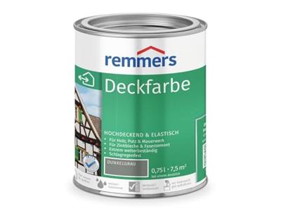 Remmers Tuinhuis Beits Color - Inhoud: 0,75ltr, Kleur: Donkergrijs