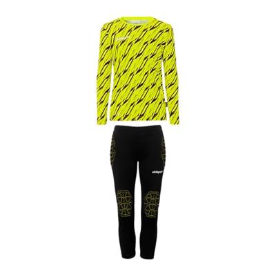 Uhlsport Progressive Keepersset Lange Mouwen Kids Felgeel Zwart Uhlsport Progressive Keepersset Lange Mouwen Kids Felgeel Zwart