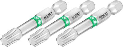 HAZET Bit 2223NSLG-T40/3 · 1/4 inch (6,3 mm) zeskant massief · Binnen-TORX®-profiel · 3-delig · SW T40