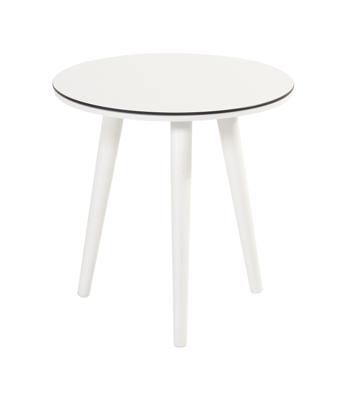 Hartman Outdoor Ronde Bijzettafel 'Sophie' HPL, 45 x 45cm, kleur Wit Hartman Outdoor Ronde Bijzettafel 'Sophie' HPL, 45 x 45cm, kleur Wit