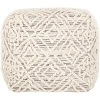 MUST Living Poef 'Quartz' 40cm, kleur Grijs / Naturel - thumbnail