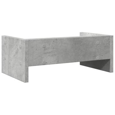 VidaXL Monitorstandaard 42x24x16 cm bewerkt hout betongrijs