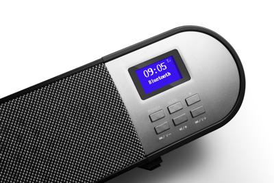 Technaxx Duitsland DAB+FM Soundbar HDMI ARC Bluetooth USB AUX LED Lichteffect Lcd scherm met Afstandsbediening Klok & Alarm Functie TX-139
