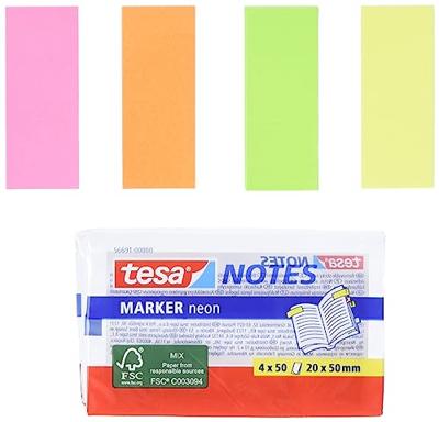 tesa Plaknotitie 56691-00000-01 20 mm x 50 mm Oranje, Geel, Groen, Pink 200 vellen tesa Plaknotitie 56691-00000-01 20 mm x 50 mm Oranje, Geel, Groen, Pink 200 vellen