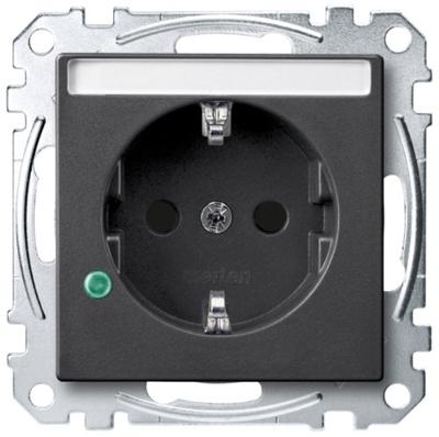 Merten MEG2305-0414 Wandcontactdoos Inzetstuk System M Antraciet 1 stuk(s)