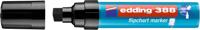 Edding 4-388001 Flipchartmarker Flipchartmarker Beitelpunt 4 - 12 mm Zwart 1 stuk(s) - thumbnail
