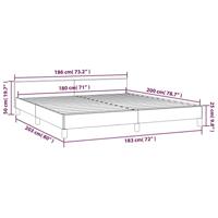 Bedframe met hoofdeinde fluweel donkergrijs 180x200 cm - thumbnail