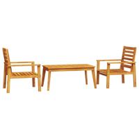 3-delige Loungeset massief acaciahout - thumbnail