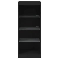 Dressoir met LED-verlichting 41x37x100 cm zwart - thumbnail