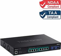 TRENDnet TPE-3102WS 10-poorts 2.5G-switch, Web Smart PoE+ met 10G SFP+ sleuven - thumbnail